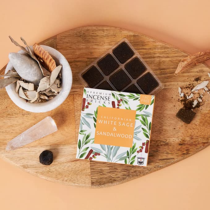 Californian White Sage & Sandalwood Incense Bricks