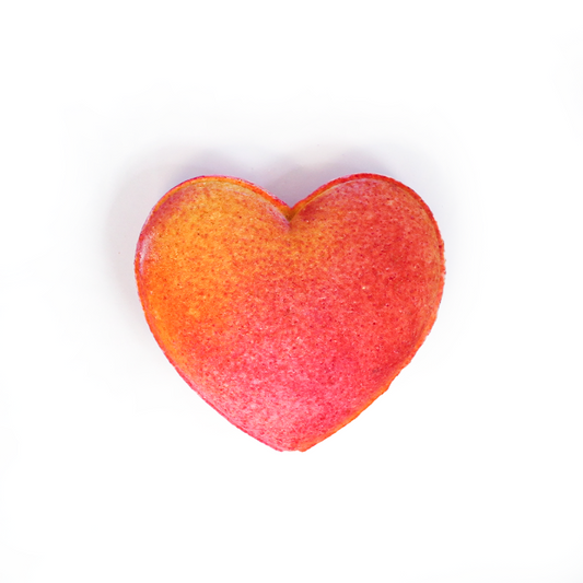 Self Love - Orange and Red Heart-Shaped Bath Bomb