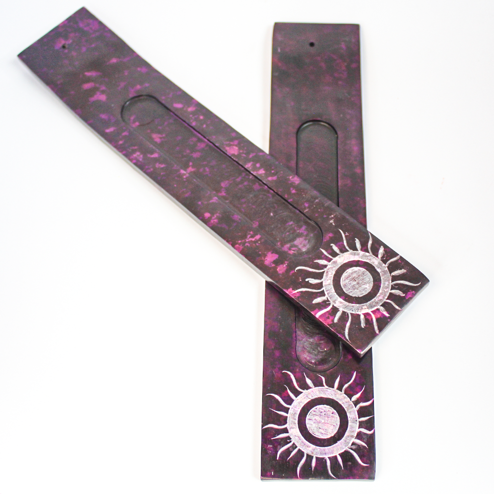 Purple Stone Incense Stick Holder
