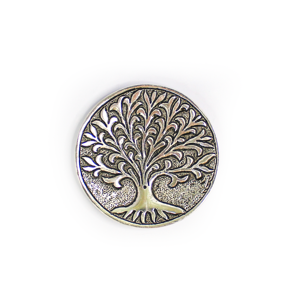 Tree Of Life Aluminum Incense Holder