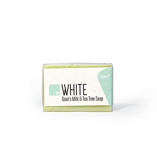 Papillon White Goat's Milk & Tea Tree Soap 100g