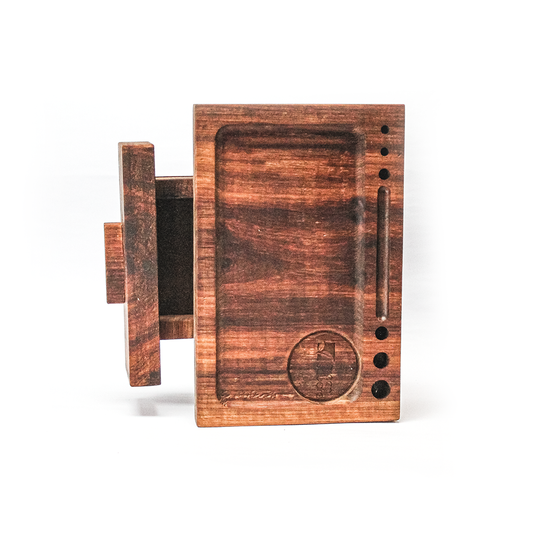 Wooden Rolling Tray | Stash Box - With Draw