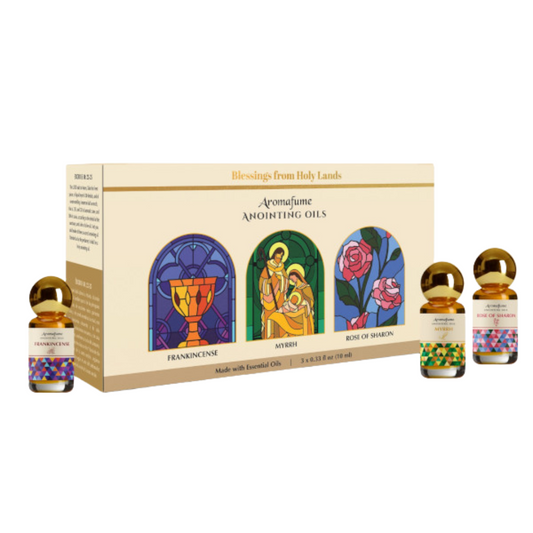 Frankincense, Myrrh & Rose of Sharon Anointing Oils Gift Set