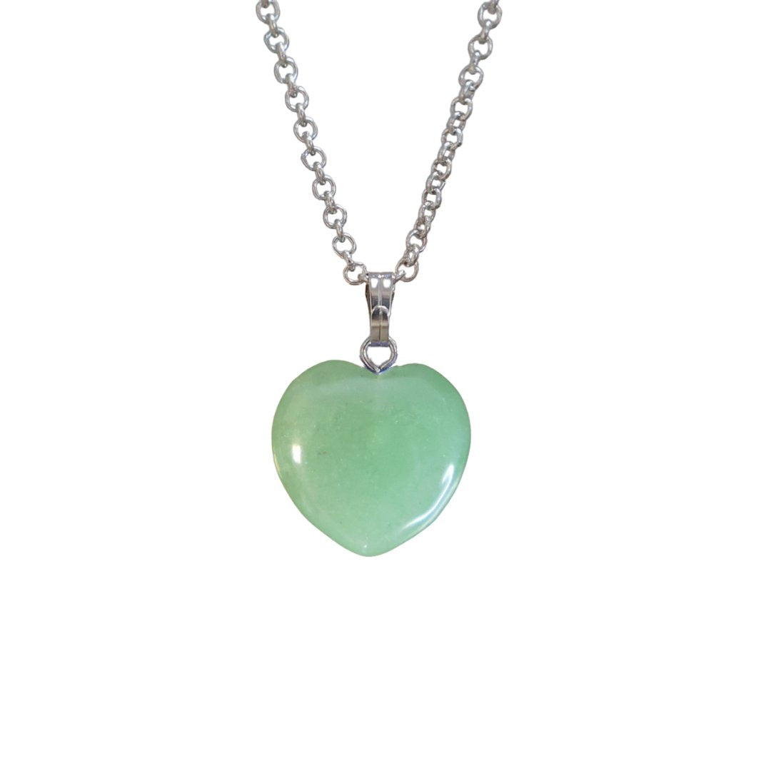 Assorted Gemstone Heart Necklaces