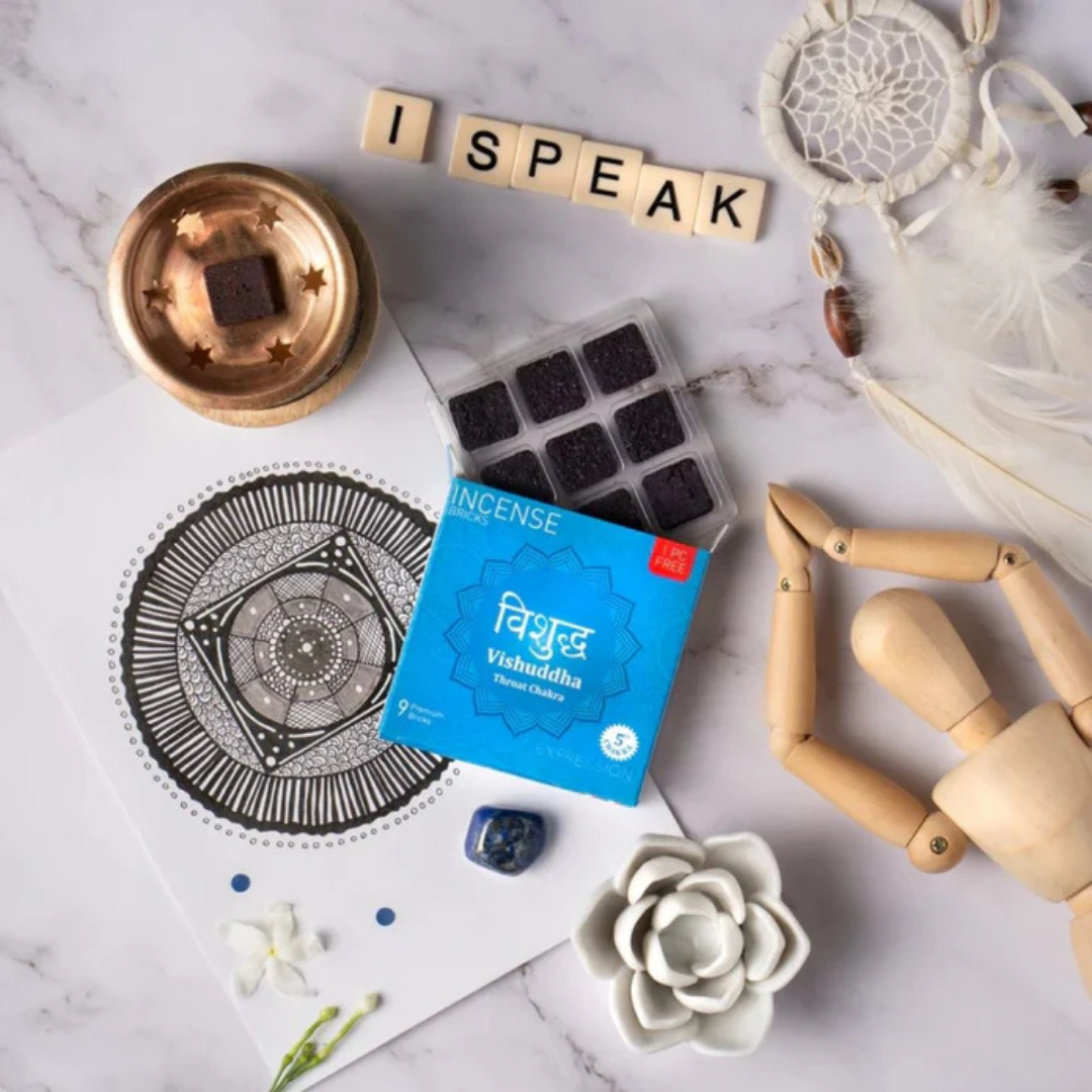 Vishuddhu Throat Chakra Incense Bricks