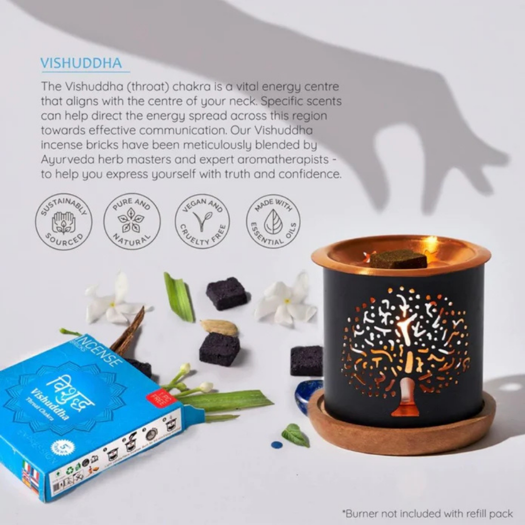 Vishuddhu Throat Chakra Incense Bricks
