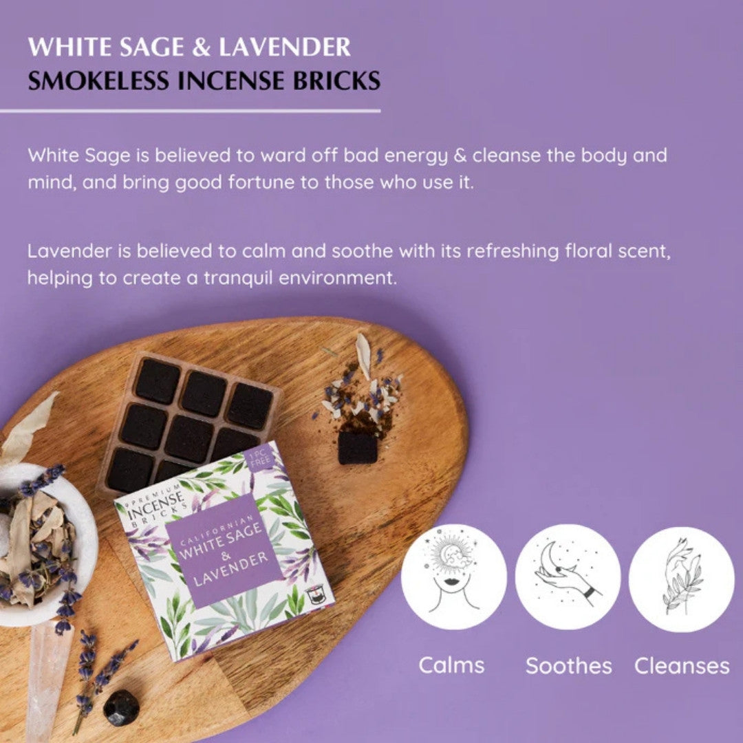 Californian White Sage and Lavender Incense Bricks