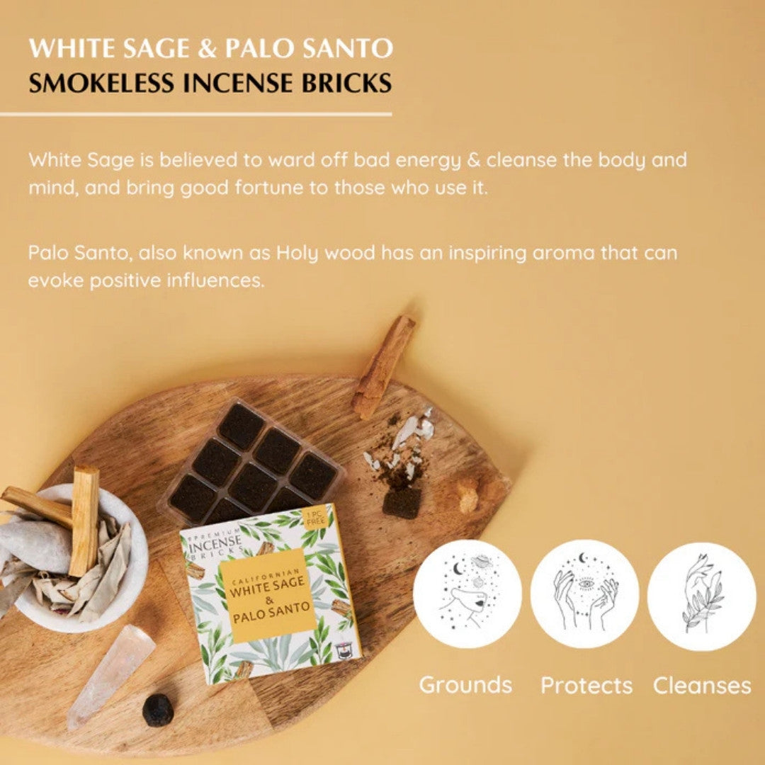 Californian White Sage and Palo Santo Incense Bricks