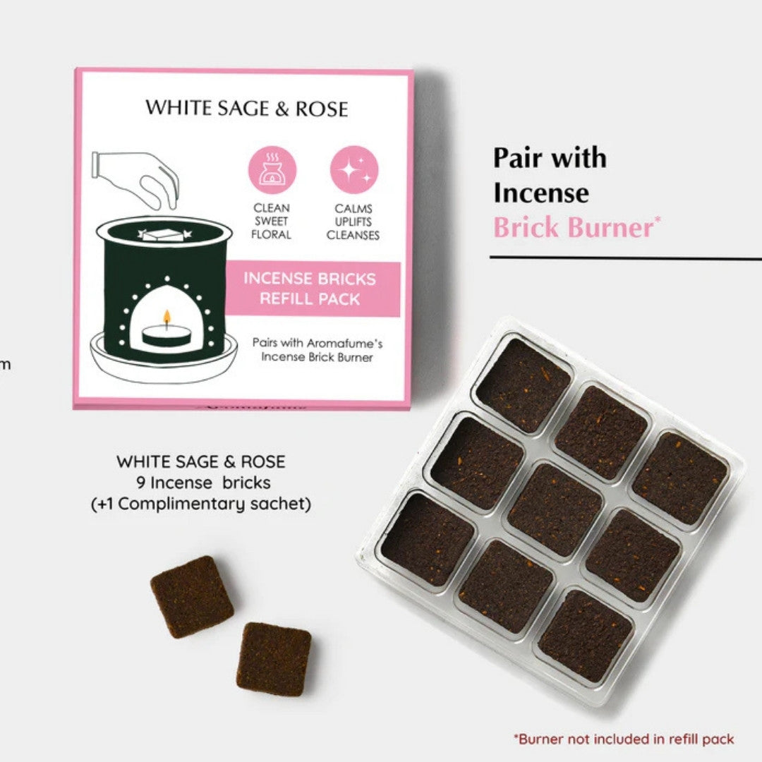 Californian White Sage and Rose Incense Bricks