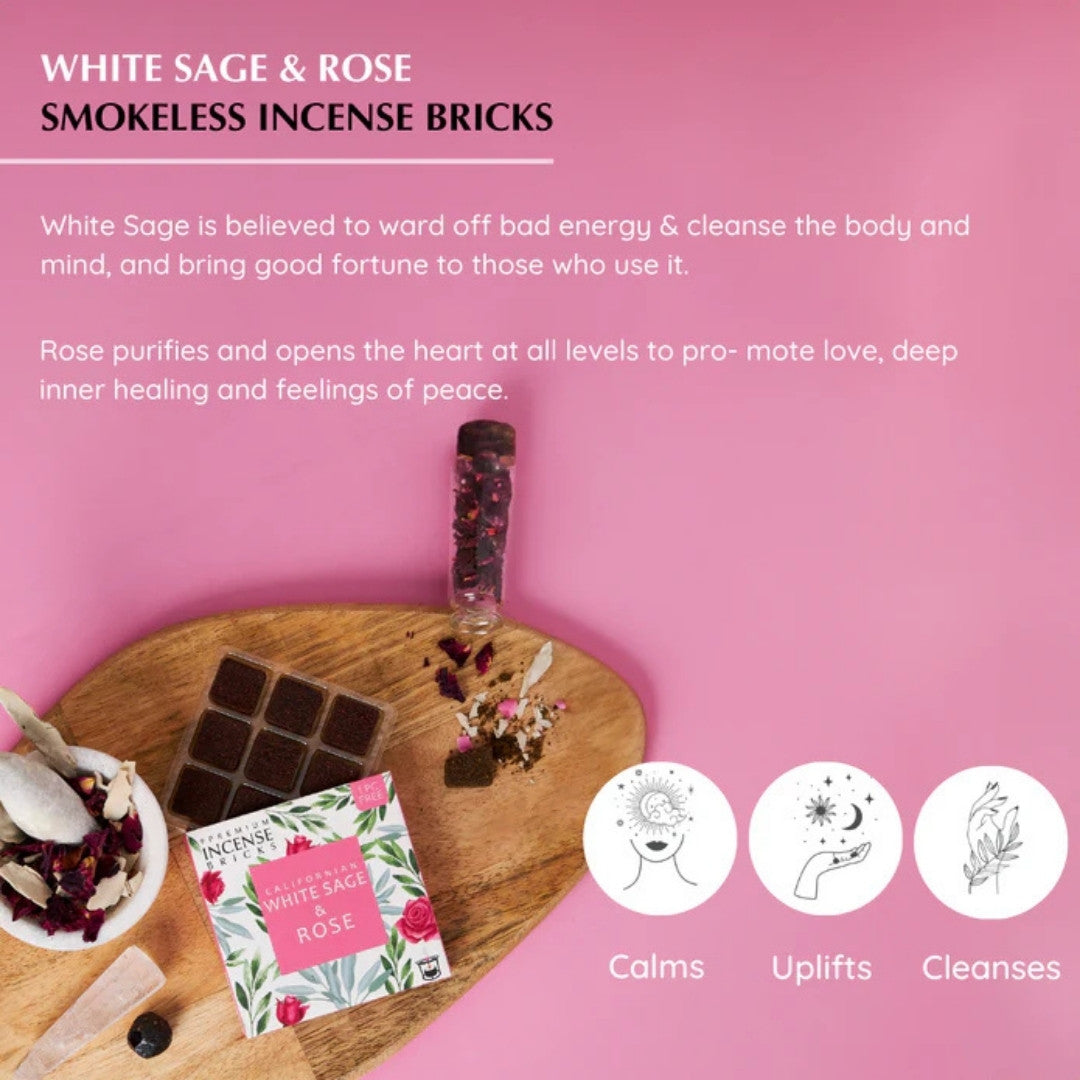 Californian White Sage and Rose Incense Bricks