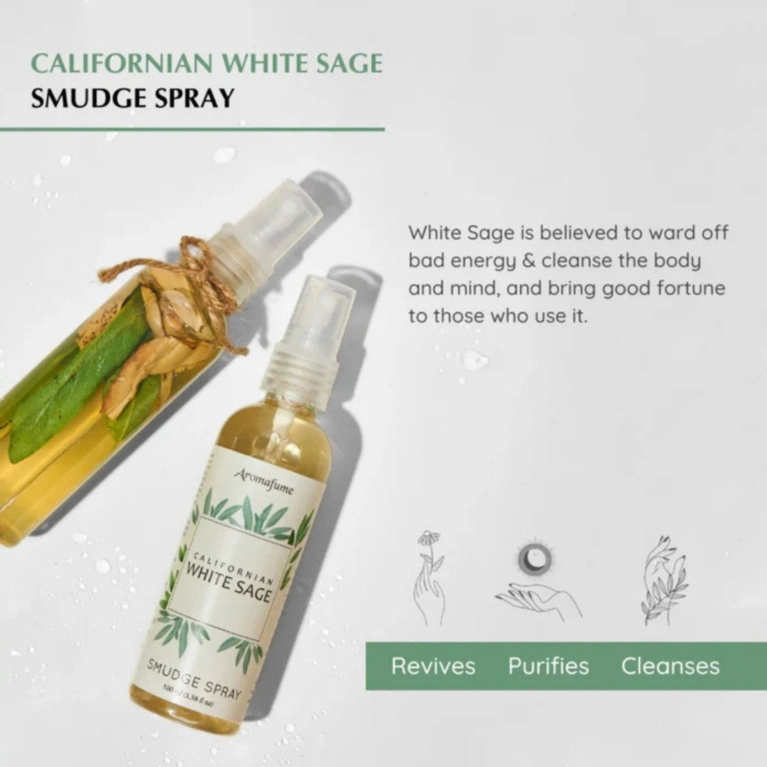 Californian White Sage Smudge Spray 100ml – Cleansing