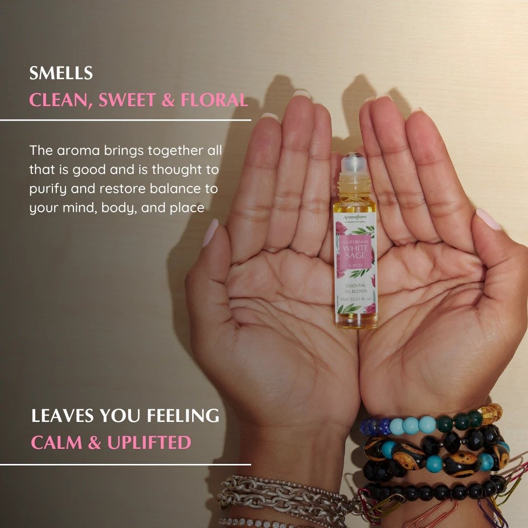 Californian White Sage & Rose Roll On Perfume