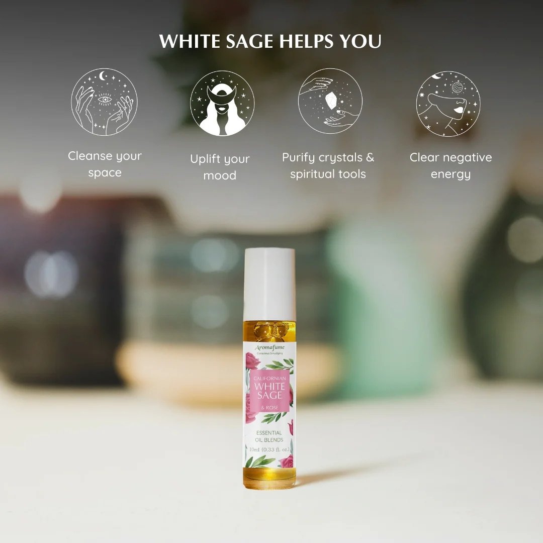 Californian White Sage & Rose Roll On Perfume