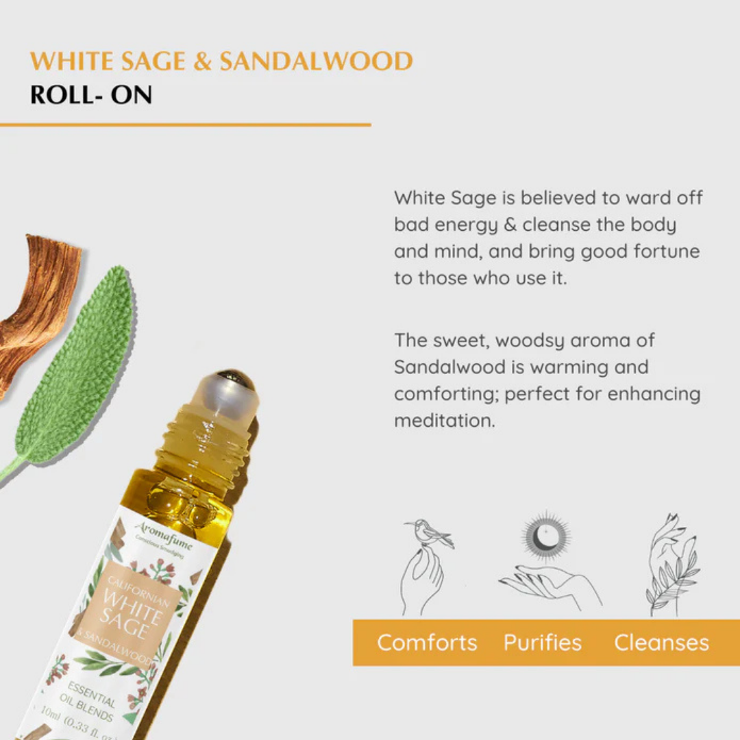 Californian White Sage and Sandalwood Roll On Perfume