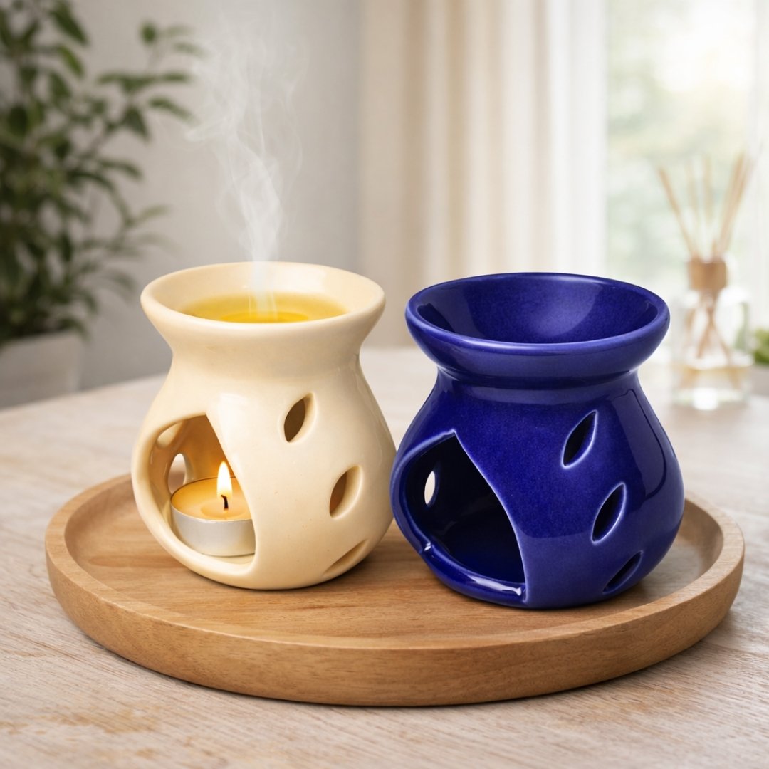 Ceramic Essential Oil Burner – Ivory