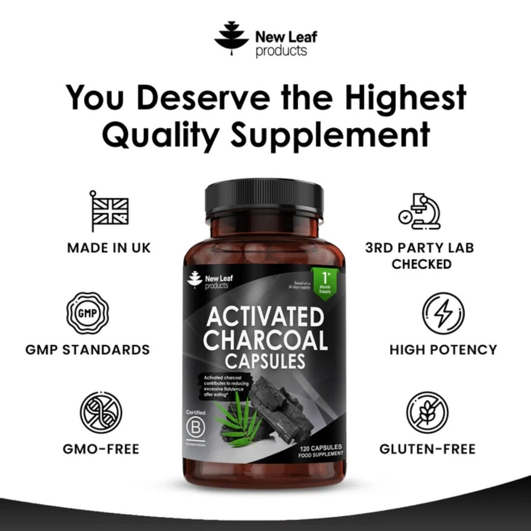 Activated Charcoal Capsules 1040mg