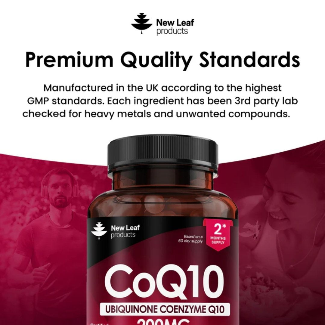 CoQ10 Capsules 200mg – Ubiquinone Coenzyme Q10
