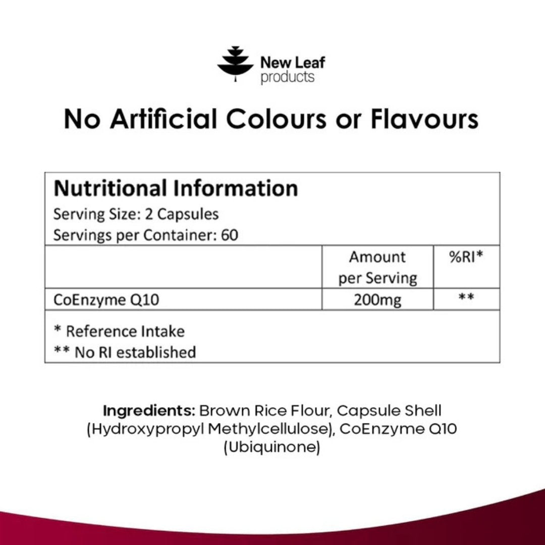 CoQ10 Capsules 200mg – Ubiquinone Coenzyme Q10