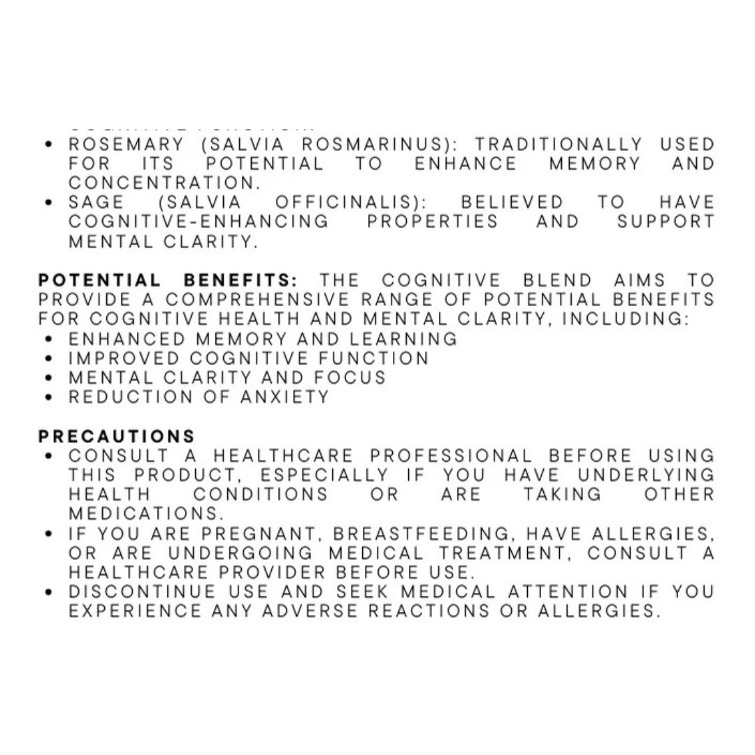 Cognitive Tincture 30ml