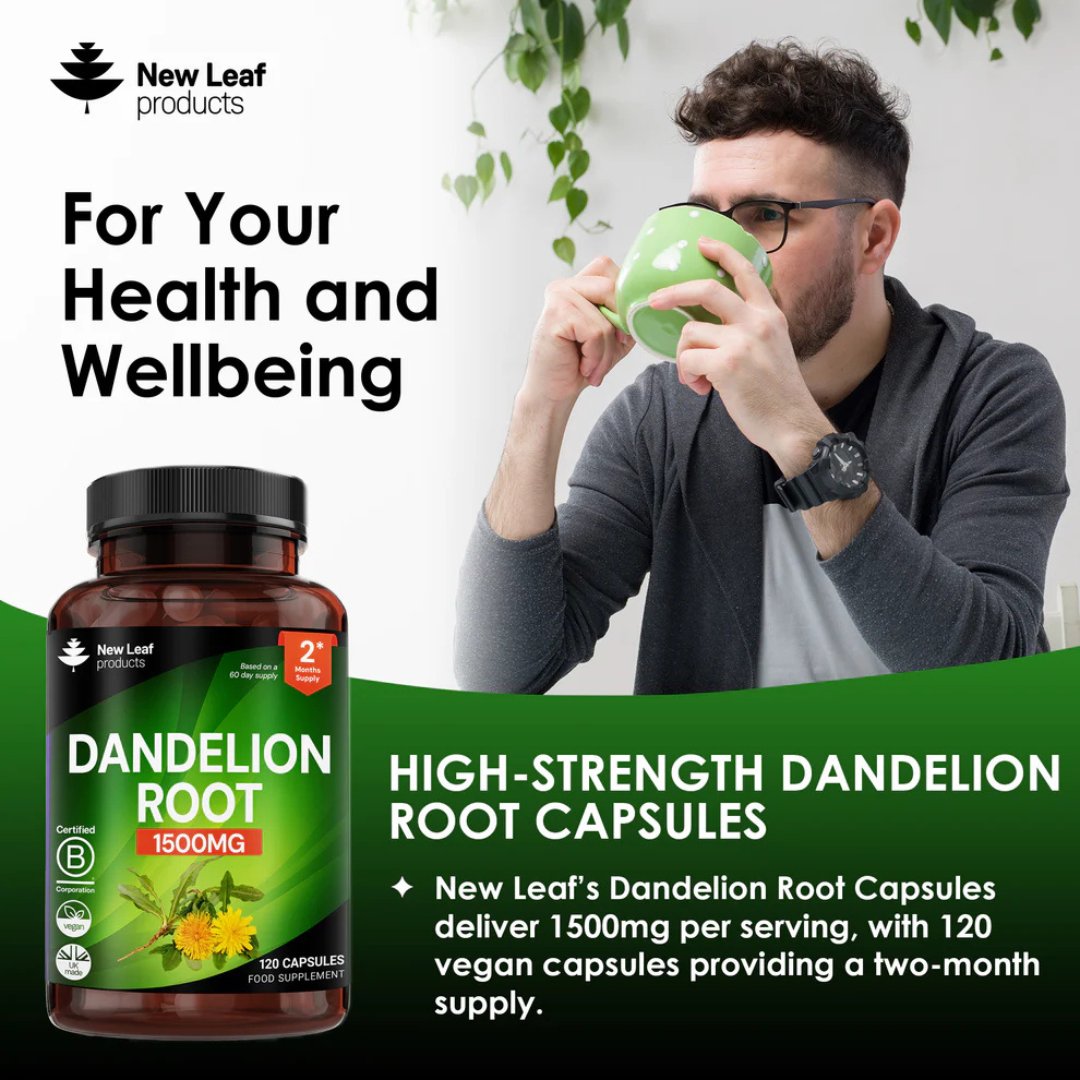 Dandelion Root Capsules 1500mg