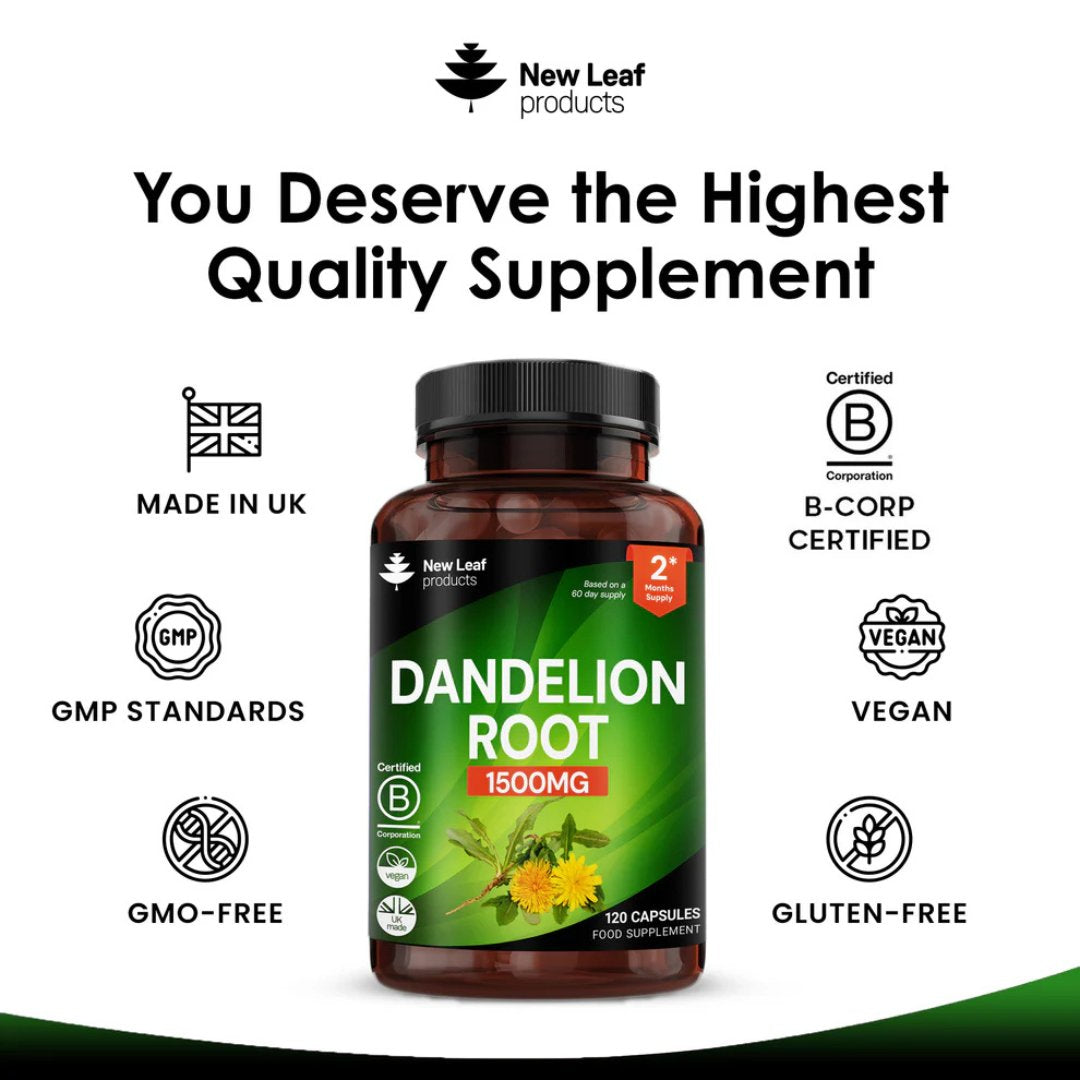 Dandelion Root Capsules 1500mg