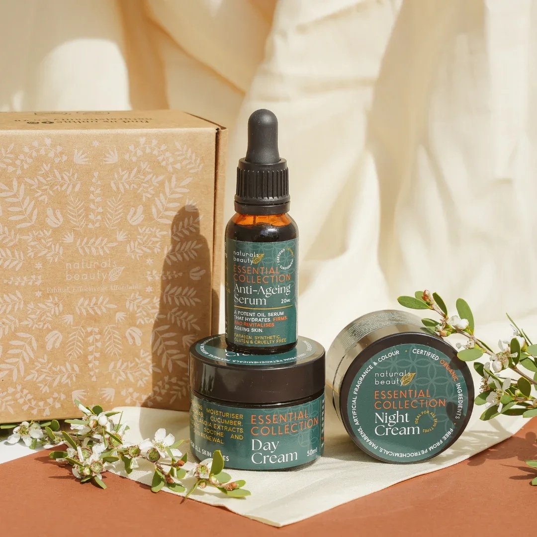 Essential Collection Revitalize Gift Box – Day Cream, Night Cream & Anti-Aging Serum