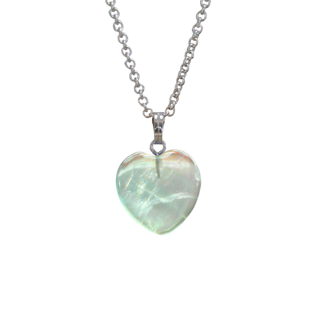 Assorted Gemstone Heart Necklaces