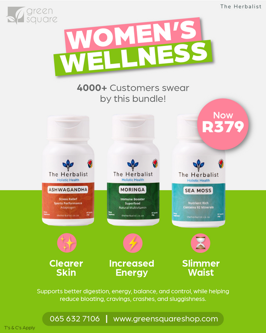 The Herbalist  - Wellness Trio Special – Sea Moss, Moringa & Ashwagandha -  Women's Month
