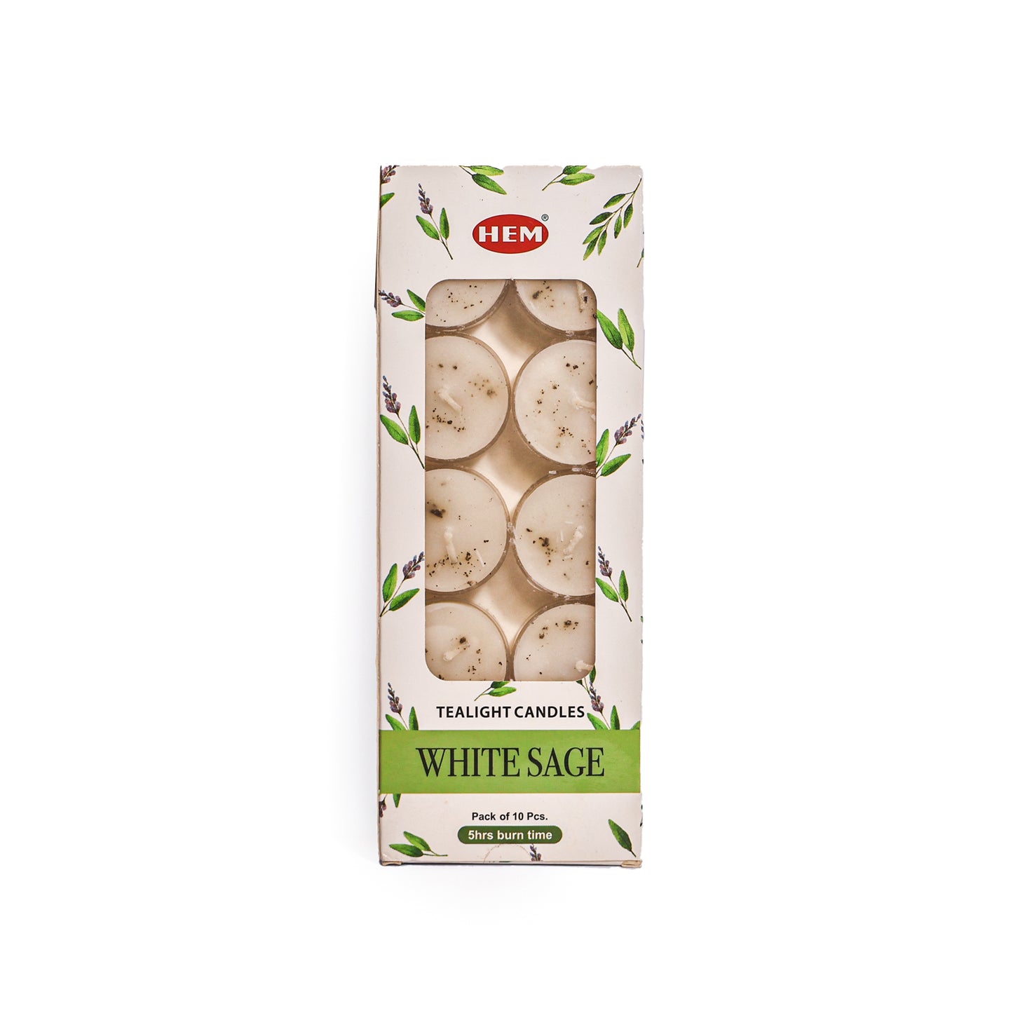 HEM Smudge White Sage Tealight Candles