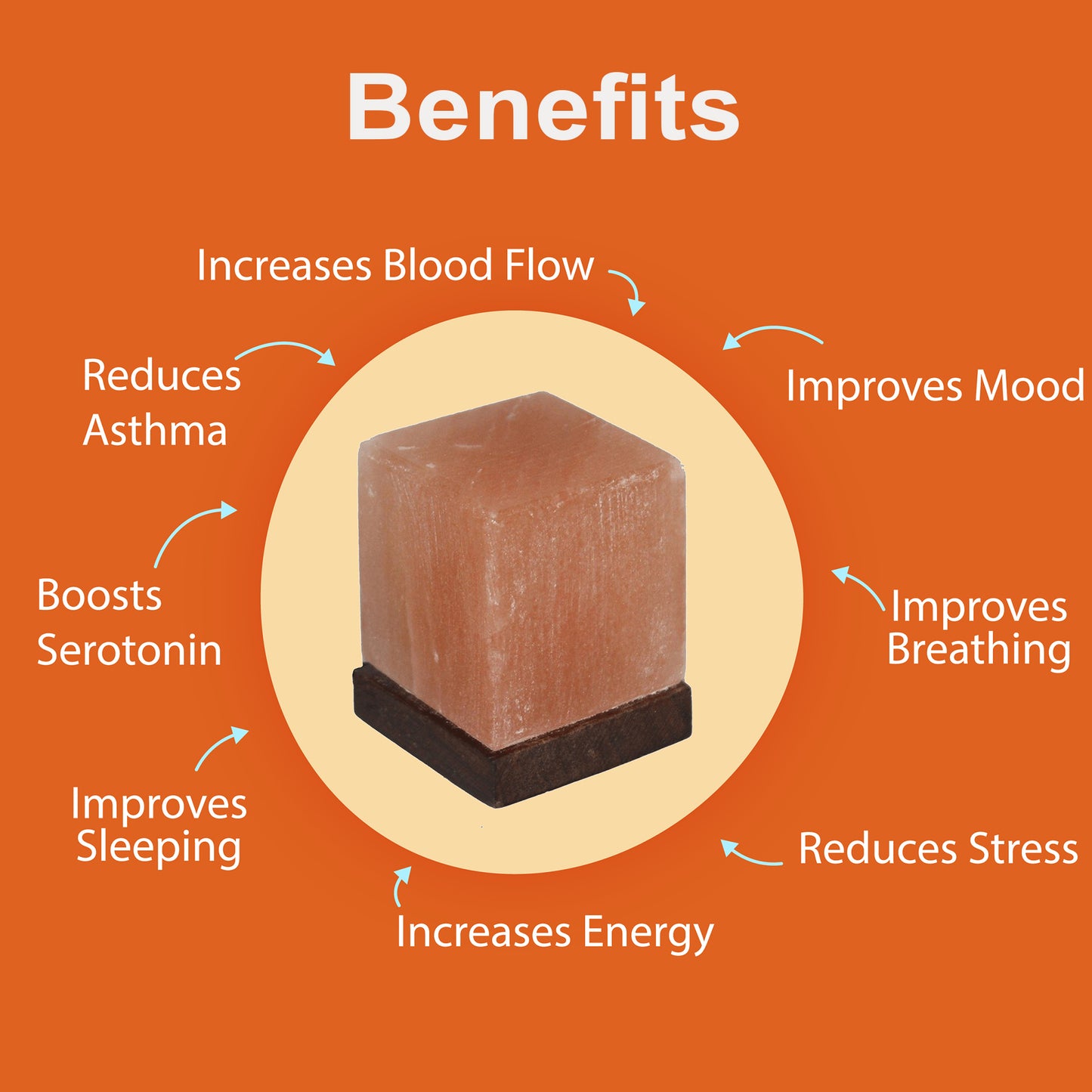 Himalayan USB Cube Salt Lamp