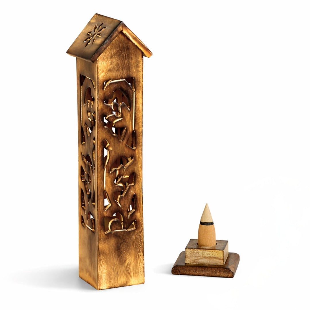 House Tower Incense Holder – Wooden