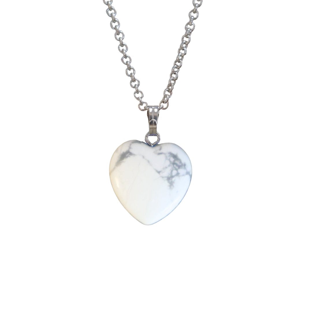 Assorted Gemstone Heart Necklaces