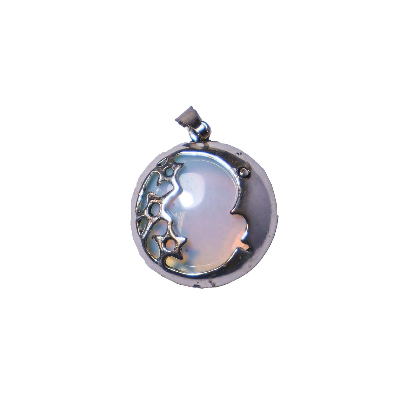 Opalite Moon & Stars Pendant