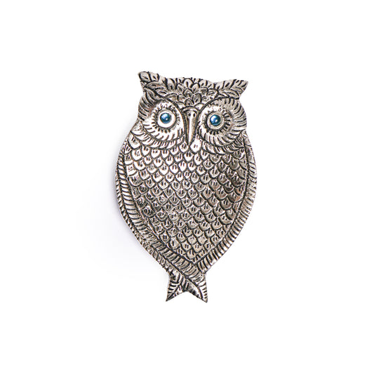 Metal Owl Incense Holder