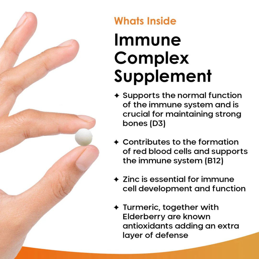 Immune Complex Tablets with Vitamins, Zinc, Turmeric & Elderberry