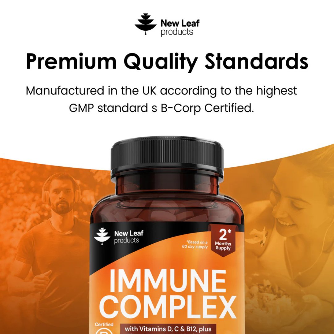 Immune Complex Tablets with Vitamins, Zinc, Turmeric & Elderberry