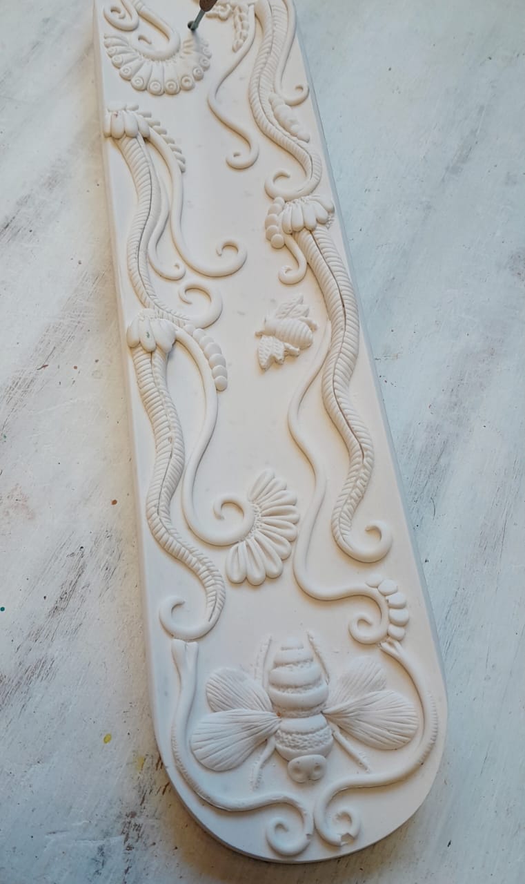 Bee Harmony White Incense Holder