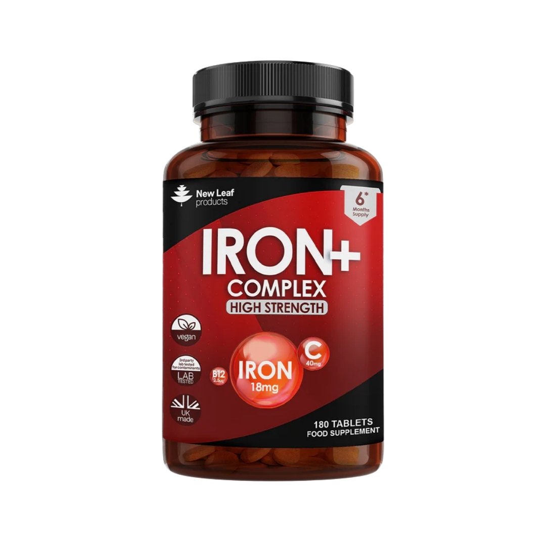 Iron Complex Tablets 18mg with Vitamin C & B12