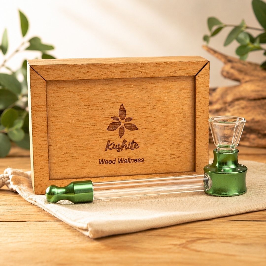 Kushite Wooden Stash Box & Pipe