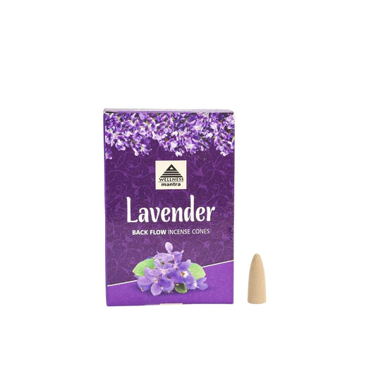 Lavender Backflow Incense Cones (10) – Wellness Mantra