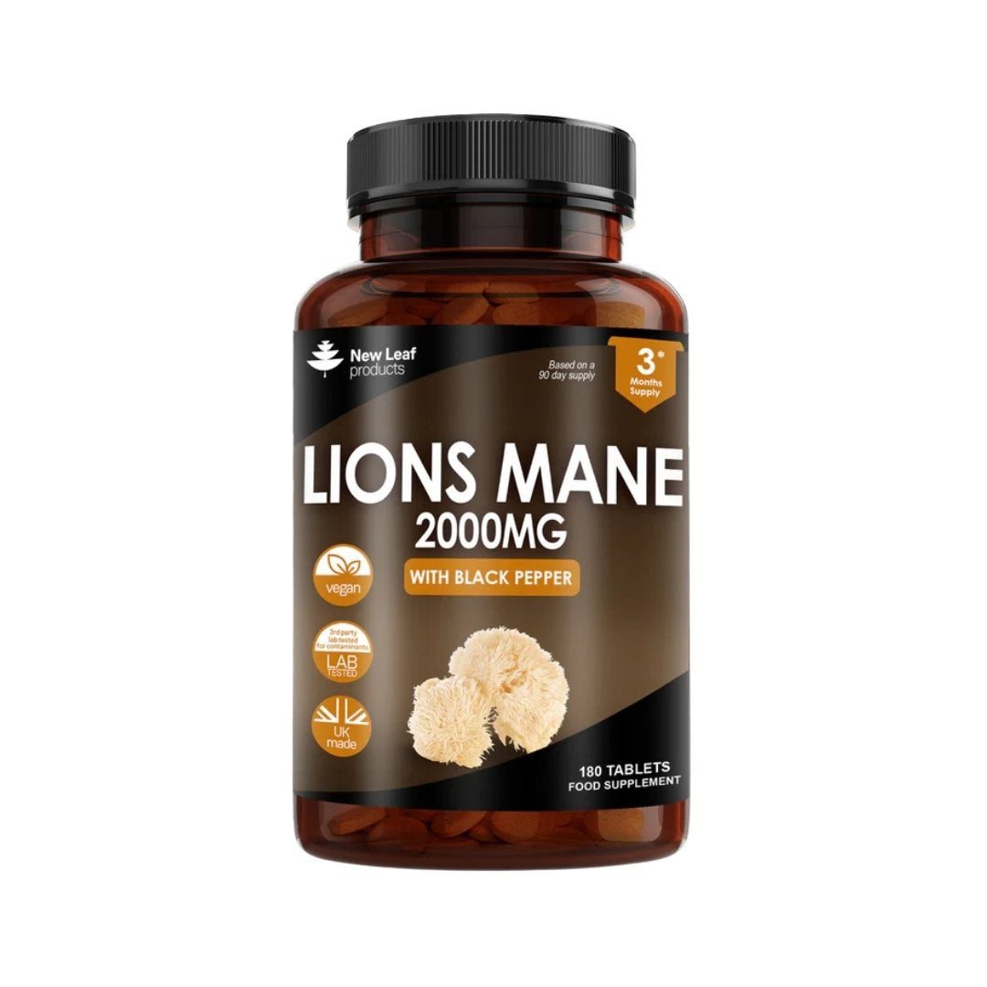 Lions Mane Tablets 200mg with Black Pepper