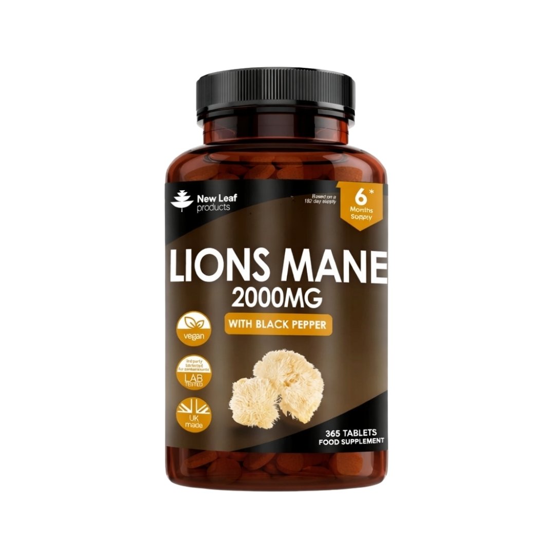 Lions Mane Tablets 200mg with Black Pepper