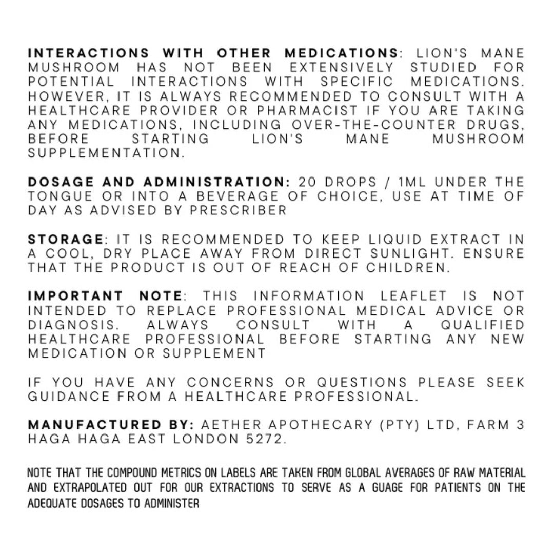 Lions Mane Extract