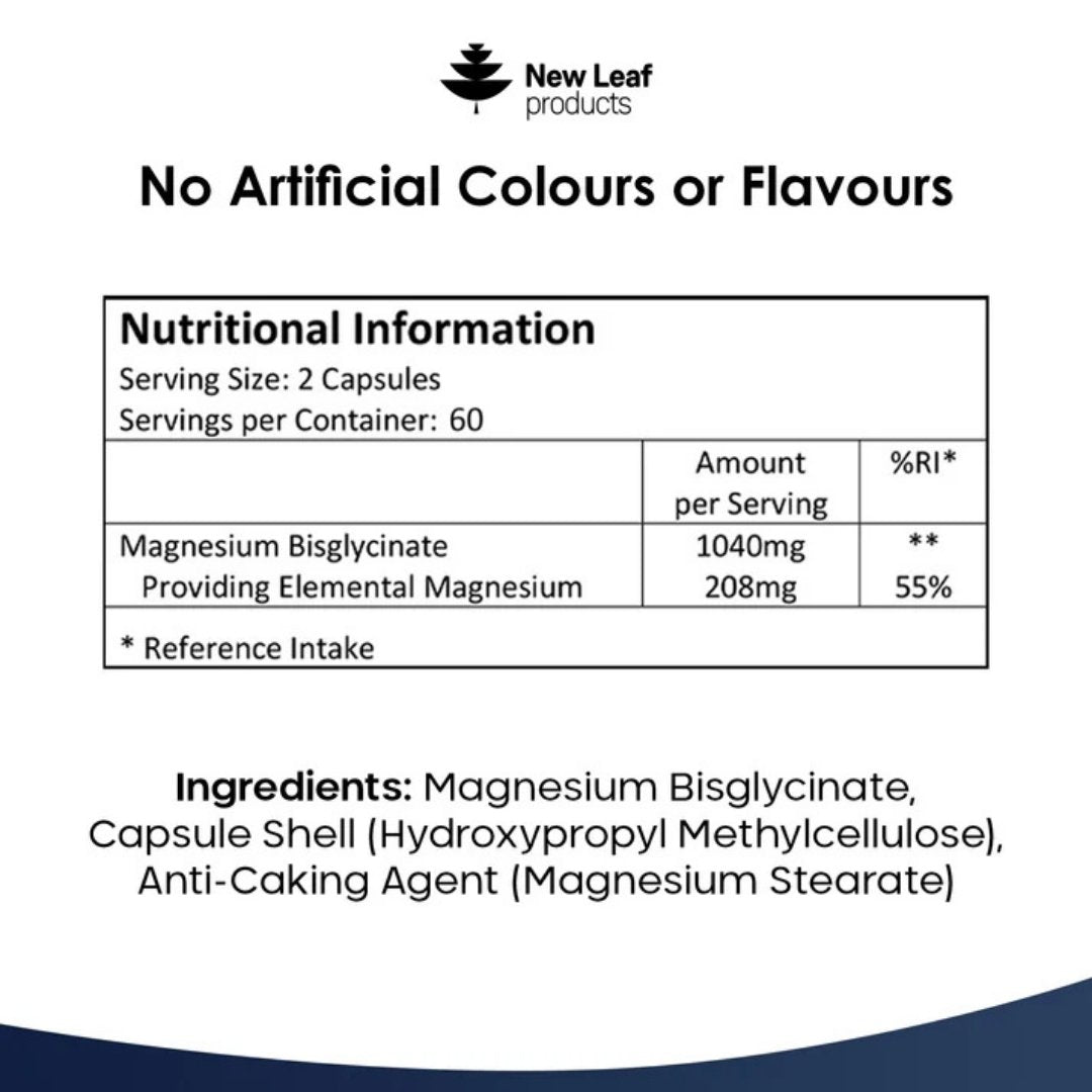 Magnesium Glycinate Capsules 1040mg
