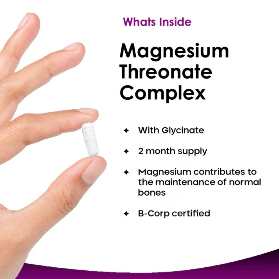Magnesium Threonate & Glycinate Complex Capsules 2550mg