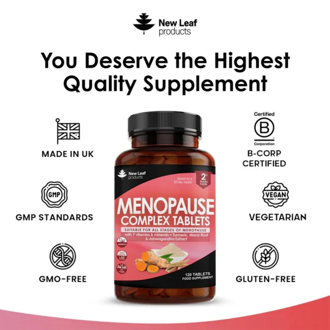 Menopause Support Complex Tablets with Maca Root & Ashwagandha