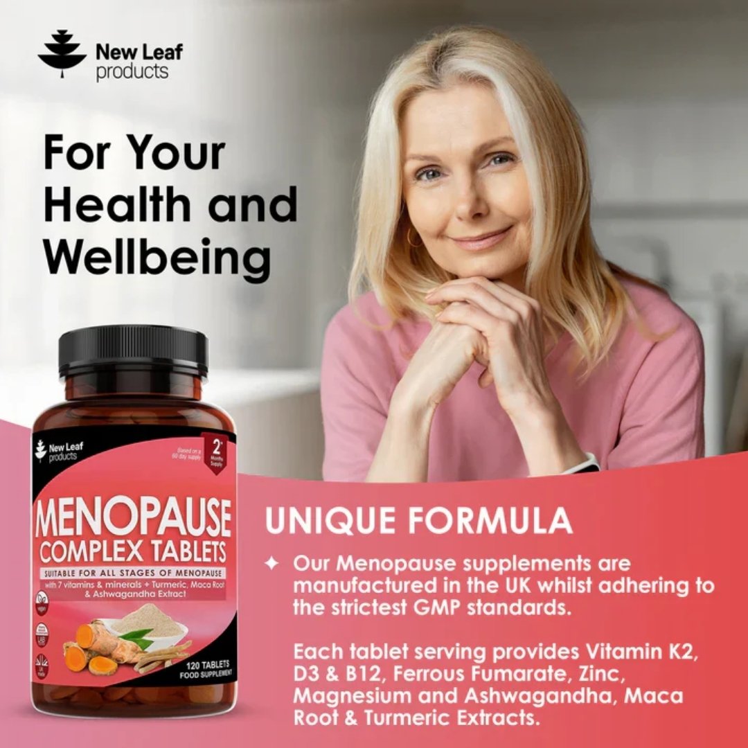 Menopause Support Complex Tablets with Maca Root & Ashwagandha
