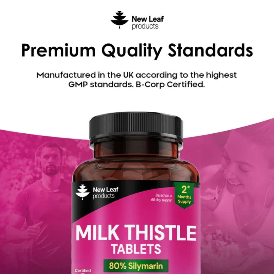 Milk Thistle Tablets 4000mg 80% Silymarin