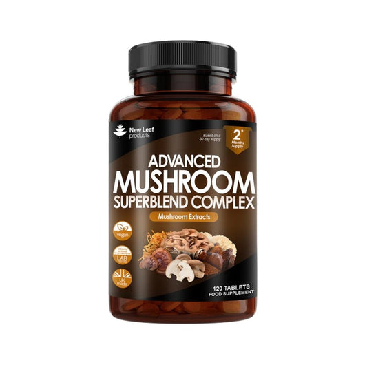 Mushroom Complex Tablets | Lions Mane, Cordyceps, Chaga, Reishi, Maitake, Shiitake