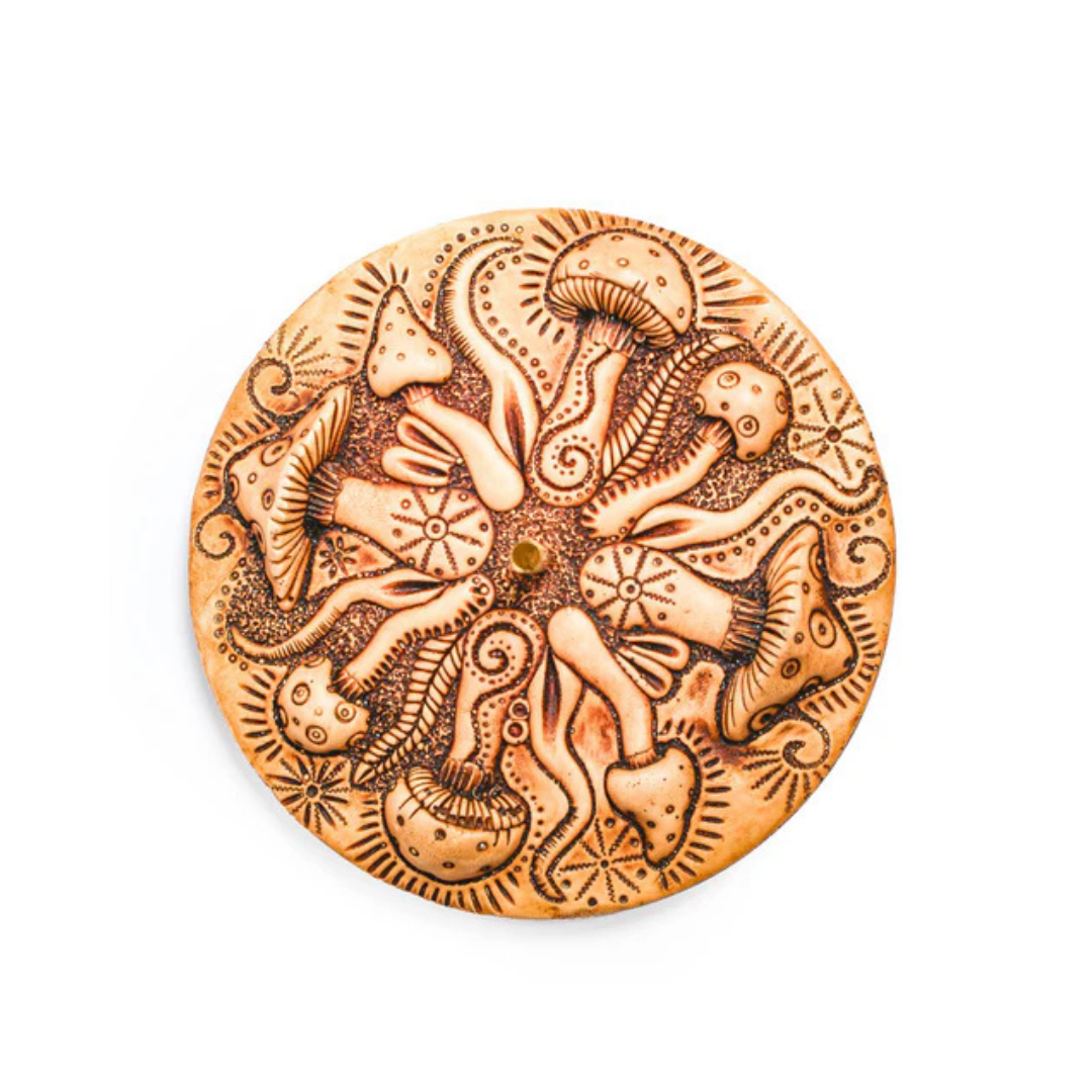 Mystical Mushroom Resin Incense Holder